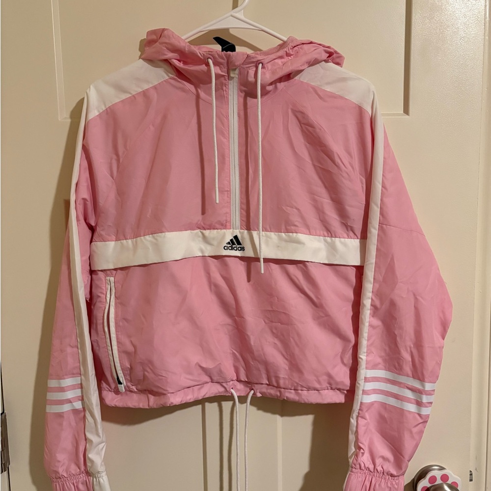 Adidas Pink Mesh Jacket